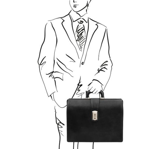 Canova - Leather Doctor bag briefcase 3 compartments